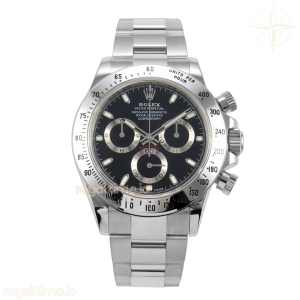 Daytona 116520 UFO Black Dial on Bracelet UF4130 (Free Sprung)