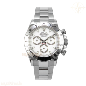 Daytona 116520 UFO White Dial on Bracelet UF4130 (Free Sprung)