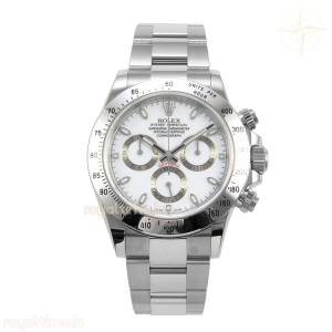 Daytona 116520 VSF 904L Steel White Dial on SS Bracelet VS4130
