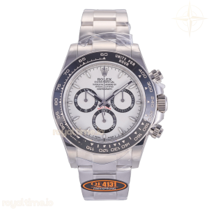 Daytona 126500 QF 904L Steel White Dial on SS Bracelet JH4131 (Free Sprung)