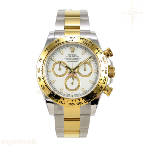 Daytona 126503 SS/YG UFO White Dial on SS/YG Bracelet UF4131 (Free Sprung)