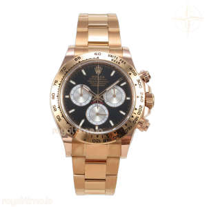 Daytona 126505 BTF Black/Silver Stick Dial on RG Braclet DD4131 (Weighted) 220g