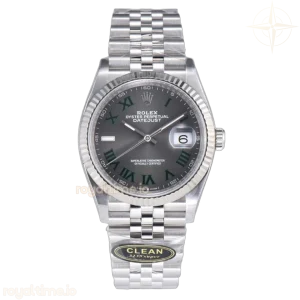 Datejust 36 126334 Slate Grey Dial Stick on Jubilee Bracelet