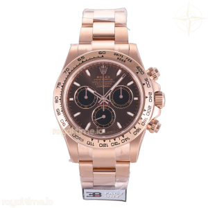 Daytona 126505 RG 3BF Brown/Black Dial on RG Bracelet JH4131 (Free Sprung) Gain Weighted 225g