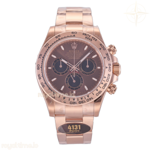 Daytona 126505 RG JF Brown/Black Dial on RG Bracelet JH4131 (Free Sprung)