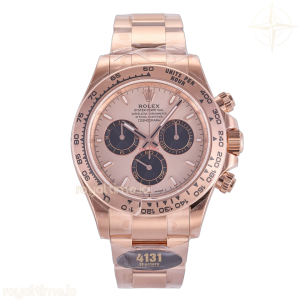 Daytona 126505 RG JF RG/Black Dial on RG Bracelet JH4131 (Free Sprung)
