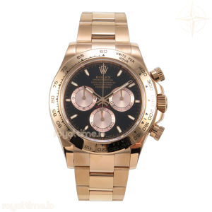 Daytona 126505 RG UFO Black/RG Dial on RG Bracelet UF4131 (Free Sprung)
