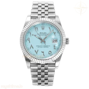 Datejust 41 126300 Blue Tiffany Dial with Arabic Numerals in Steel