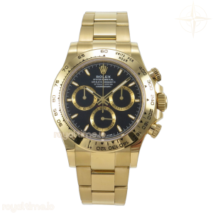 Daytona 126508 AVF Black Stick Dial on YG Bracelet DD4131 (Mod)