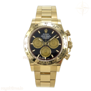 Daytona 126508 AVF Black/YG Stick Dial on YG Bracelet DD4131 (Mod)