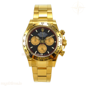 Daytona 126508 BTF Black/YG Dial on YG Braclet DD4131 (Weighted) 220g