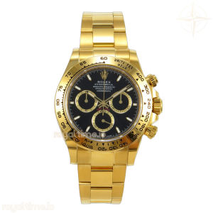 Daytona 126508 BTF Black Dial on YG Braclet DD4131 (Weighted) 220g