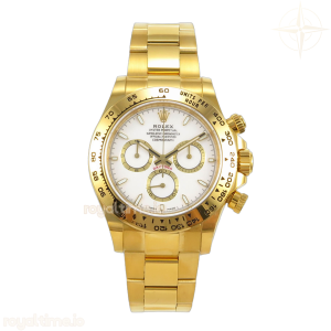 Daytona 126508 BTF White Dial on YG Braclet DD4131 (Weighted) 220g