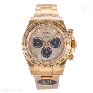 Daytona 126508 YG JF YG/Black Dial on YG Bracelet JH4131 (Free Sprung)