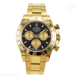 Daytona 126508 YG UFO Black/YG Dial on YG Bracelet UF4131 (Free Sprung)