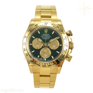 Daytona 126508 YG UFO Green/YG Dial on YG Bracelet UF4131 (Free Sprung)