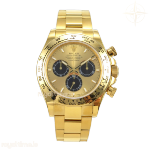 Daytona 126508 YG UFO YG/Black Dial on YG Bracelet UF4131 (Free Sprung)