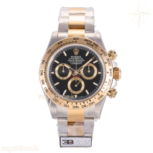 Daytona 126509 3BF 904L Steel Black Dial on SS/YG Bracelet JH4131 Weighted 220g