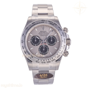 Daytona 126509 JF 904L Steel Gray/Black Dial on SS Bracelet JH4131 (Free Sprung)