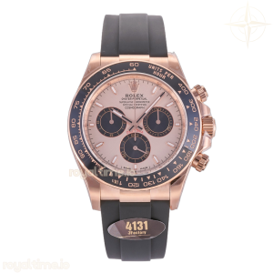 Daytona 126515 JF RG/Black Dial on Oysterflex Strap JH4131 (Free Sprung)