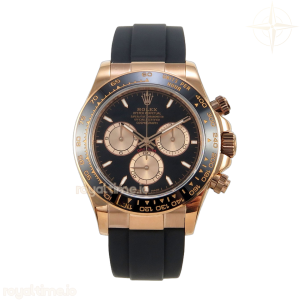 Daytona 126515 QF Black/RG Dial on Oysterflex Strap JH4131 V18 (Free Sprung) Weighted 157g