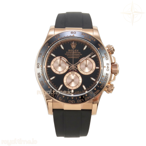 Daytona 126515 TMF Black/RG Stick Dial on Oysterflex Strap DD4131(162g)