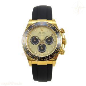 Daytona 126518 ARF YG/Black Dial on Oysterflex Strap DD4131 V2 (Weighted)
