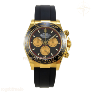 Daytona 126518 BTF Black/YG Dial on Oysterflex Strap DD4131 (Weighted) 162g