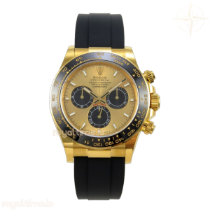 Daytona 126518 BTF YG/Black Dial on Oysterflex Strap DD4131 (Weighted) 162g