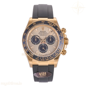 Daytona 126518 JF YG White Dial on Oysterflex Strap JH4131 (Free Sprung)