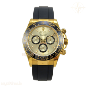 Daytona 126518 QF YG Dial on Oysterflex Strap JH4131 V18 (Free Sprung) Weighted 157g