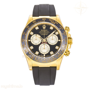 Daytona 126518 TMF Black/YG Diamonds Dial on Oysterflex Strap DD4131