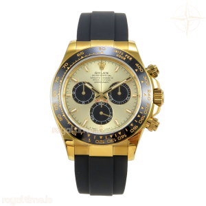 Daytona 126518 UFO YG/Black Stick Dial on Oysterflex Strap UF4131