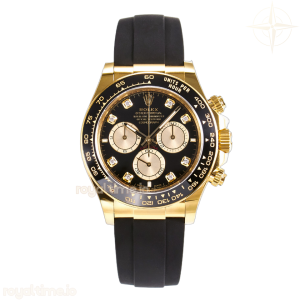 Daytona 126518 YG ARF Black/YG Diamonds Dial on Oysterflex Strap DD4131 V2 (Weighted)