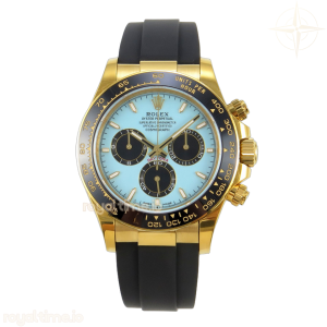 Daytona 126518 YG Clean Plus Tiffany Blue Dial on Black Rubber Strap DD4131
