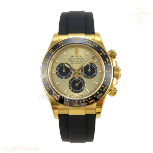 Daytona 126518 YG Clean Plus YG/Black Dial on Black Rubber Strap DD4131
