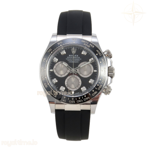 Daytona 126519 ARF Black/Silver Diamonds Dial on Oysterflex Strap DD4131 V2 (Weighted)