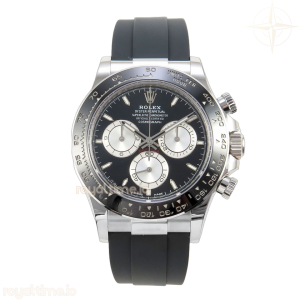 Daytona 126519 AVF Black/Silver Dial on Oysterflex Strap DD4131 (Mod)