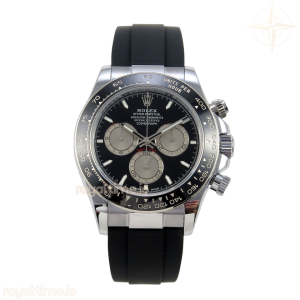 Daytona 126519 QF Black/Silver Dial on Oysterflex Strap JH4131 V18 (Free Sprung) Weighted 157g