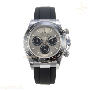 Daytona 126519 SS UFO 11:1 904L Steel Silver/Black Dial on SS Bracelet UF4131 (Free Sprung)