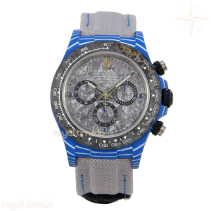Daytona DIW Blue Carbon Case DIWF Edition Gray Crystal Dial on Gray Nylon Strap DD4801