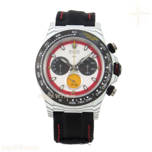 Daytona DIW Ferrari White Carbon DIWF White/Red Dial on Black Nylon Strap DD4801