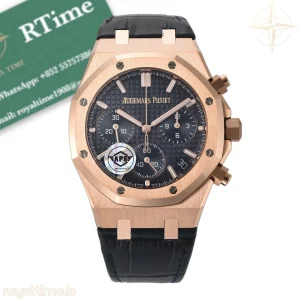 Audemars Piguet Royal Oak 26240 RG APSF Blue Dial on Blue Leather Strap SA4401 V2 Free Sprung
