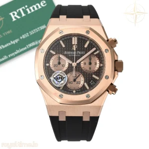 Audemars Piguet Royal Oak 26239 RG APSF Brown Dial on Black Rubber Strap SA4401 Super Clone