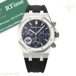 Audemars Piguet Royal Oak Chrono 26240 SS APSF Blue Dial on Black Rubber Strap SA4401 Super Clone V2