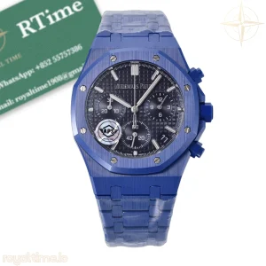 Audemars Piguet Royal Oak Chrono 26240 Blue Ceramic APSF Blue Dial on Ceramic Bracelet SA4401 V2