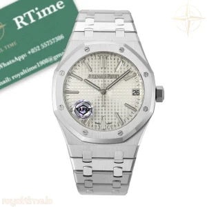 Audemars Piguet Royal Oak 15510 SS APSF Silver Dial on SS Bracelet SA4302 Super Clone V3 (Free Sprung)