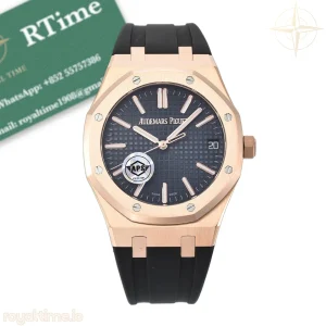 Audemars Piguet Royal Oak 41mm 15510 RG APSF Blue Dial on Black Rubber Strap SA4302 V3 Free Sprung