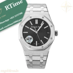 Audemars Piguet Royal Oak 15510 SS APSF Black Dial on SS Bracelet SA4302 Super Clone V3
