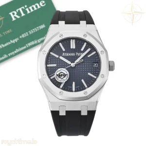 Audemars Piguet Royal Oak 41mm 15510 SS APSF Blue Dial on Black Rubber Strap SA4302 V3